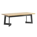 Stół z dębowym blatem "future style" loft