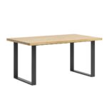 Stół loftowy, industrialny z drewna i metalu