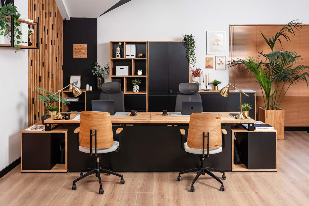 lada recepcyjna do biura dwustanowiskowa