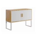 Biała biurowa komoda na segregatory loft office 140cm