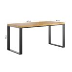 czarne biurko loft