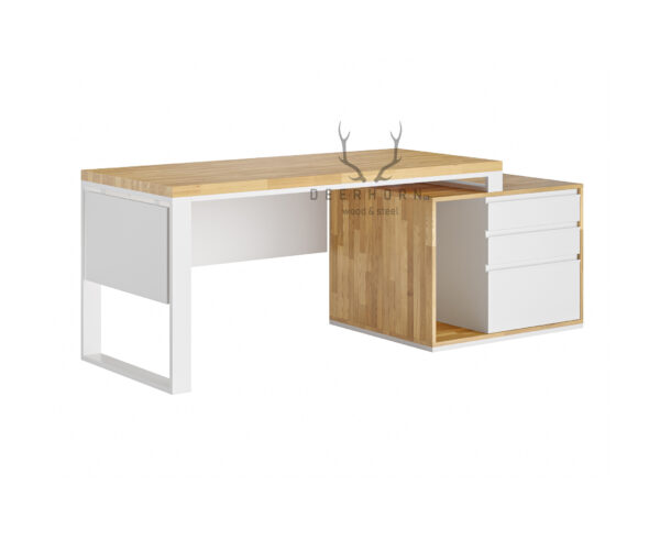 biurko białe loftowe