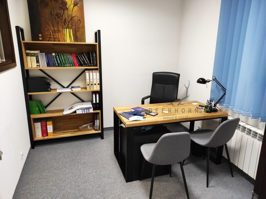 regał i biurko loft