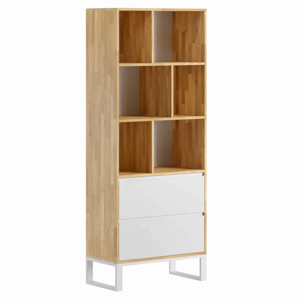 white premium bookcase for office