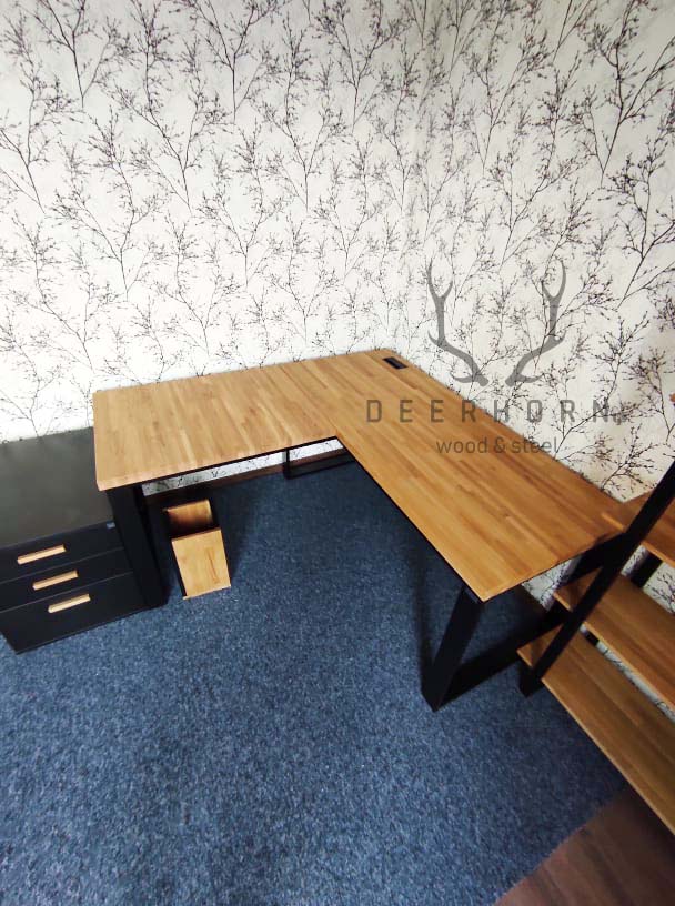 biurko narożne loft