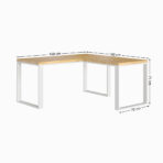 białe biurko narożne do pracy w domu