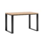 Biurko z drewnianym blatem dla nastolatka