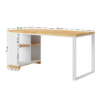 biurko z półkami do home office