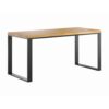 Biurko z dębowym blatem Loft Office 160x80cm