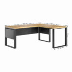 duże biurko narożne z blendą