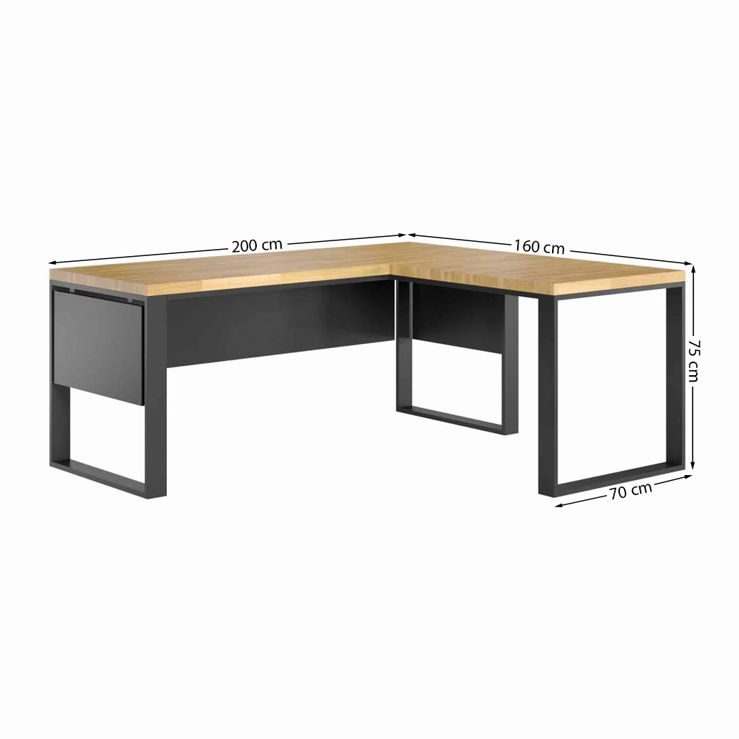 duze biurko narozne z blenda duże biurko narożne z blendą