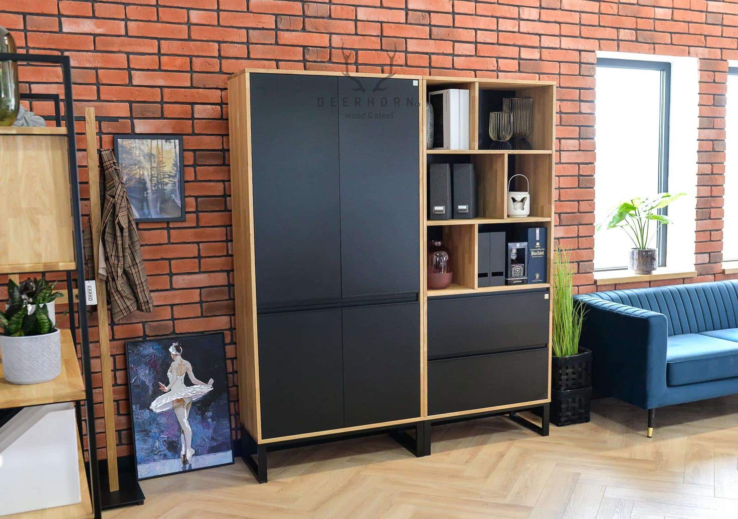 Biurko Naro ne Loftowe Loft Office Plus Deerhorn Drewno Biurko Naro ne Loftowe Loft Office Plus Deerhorn Drewno