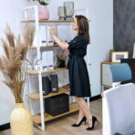 biały regał loftowy