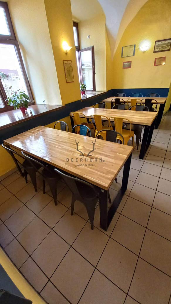 stoły loftowe do restauracji