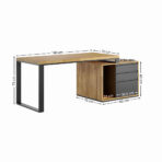 biurko do pracy na dwóch monitorach