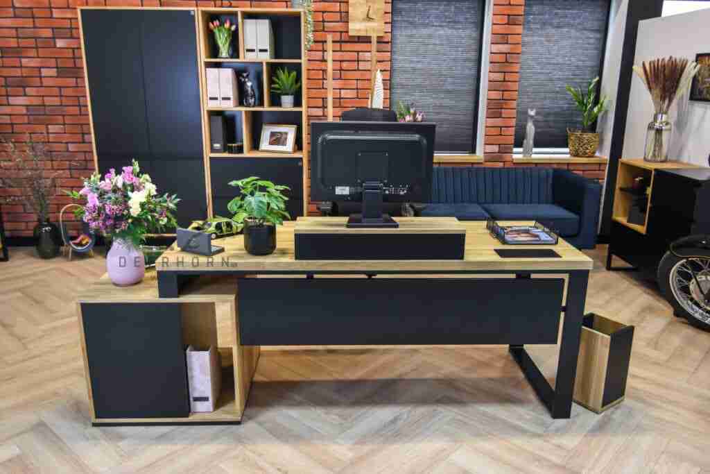 Biurko do nowoczesnego gabinetu premium z kolekcji Loft