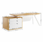 biurko białe do kobiecego biura