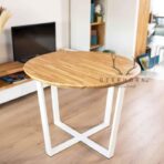 stół okrągły drewniany