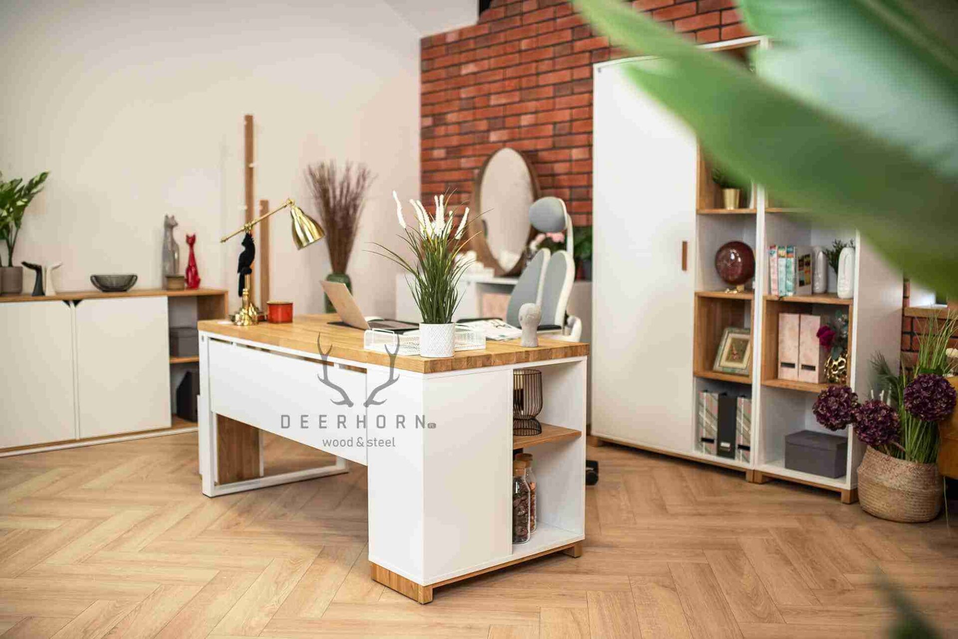 Biurko loft minimalistyczne do nowoczesnego biura, gabinetu