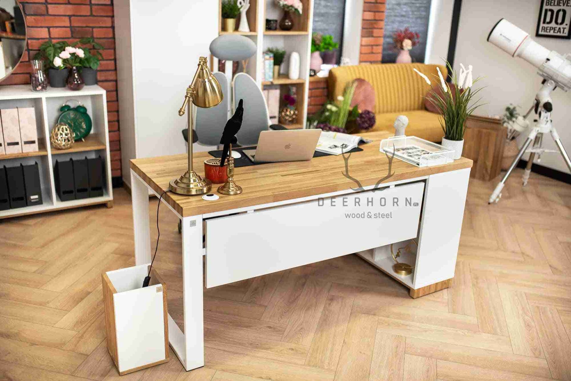 Biurko loft minimalistyczne do nowoczesnego biura, gabinetu