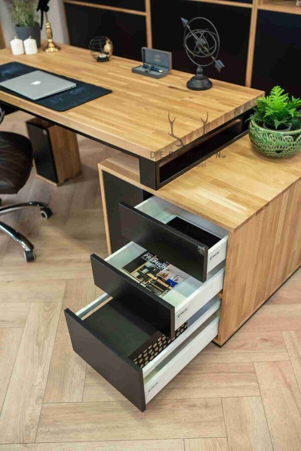minimalistyczne biurko loft