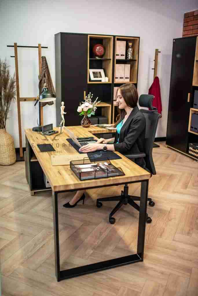 Ergonomiczne, praktyczne, designerskie biurko narożne loft😀
