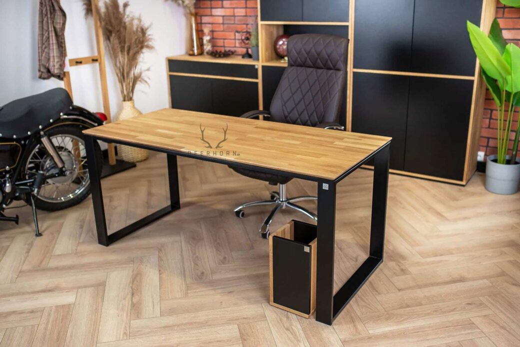 Biurko premium, loft od Deerhorn do biura i gabinetu