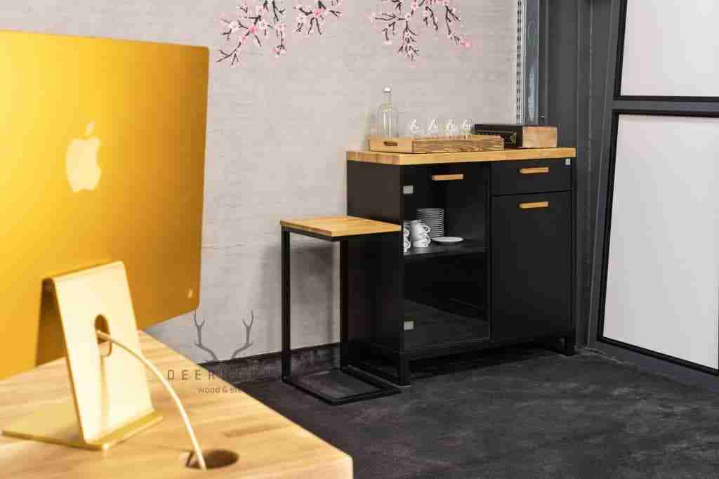 meble czarne loft