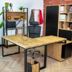biurko dębowe loft