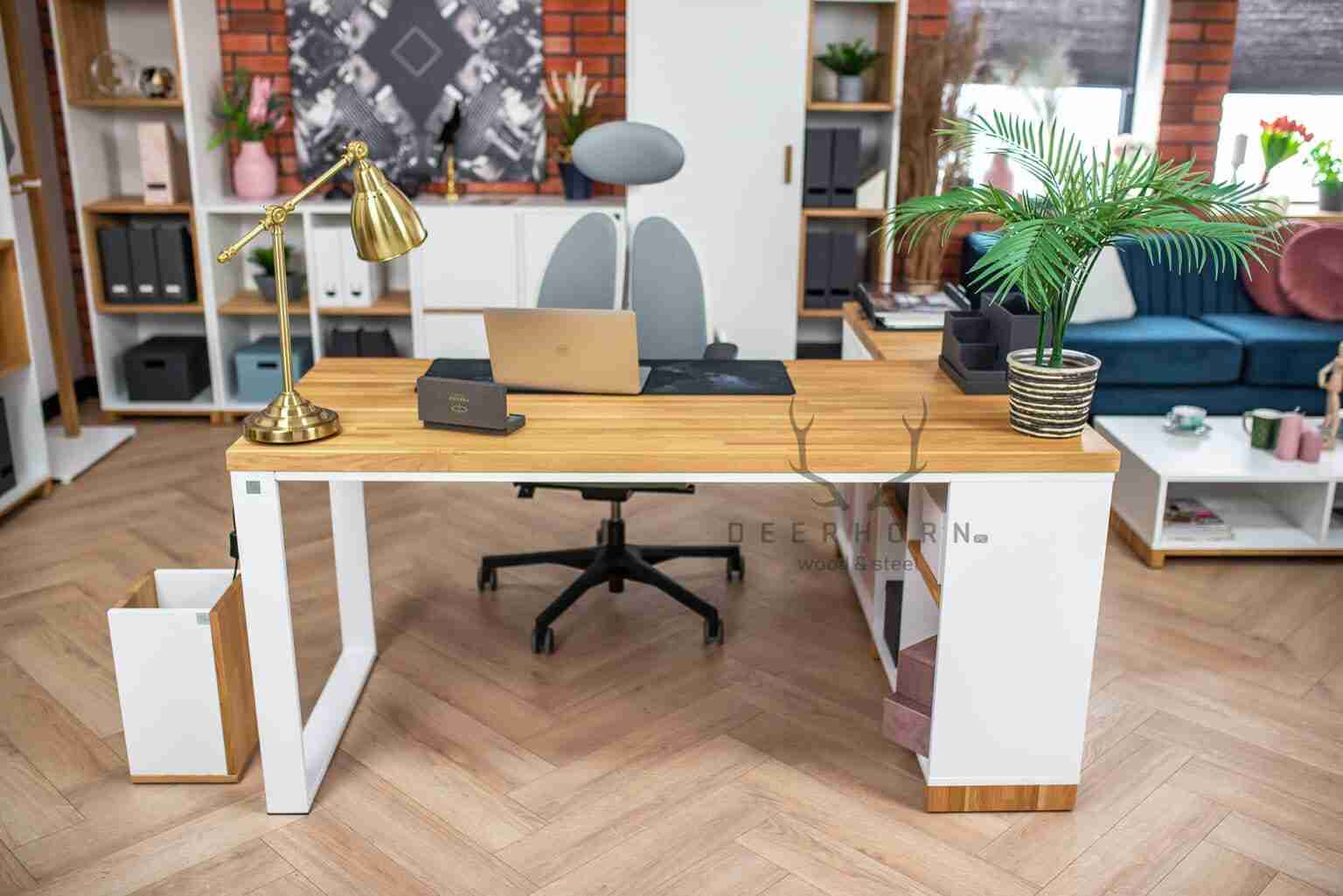 Biurko loft minimalistyczne do nowoczesnego biura, gabinetu