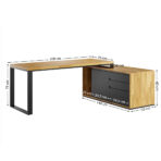 duże biurko do pracy biurowej