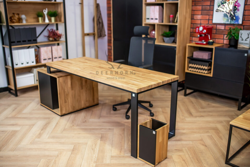 nowoczesne minimalistyczne biurko