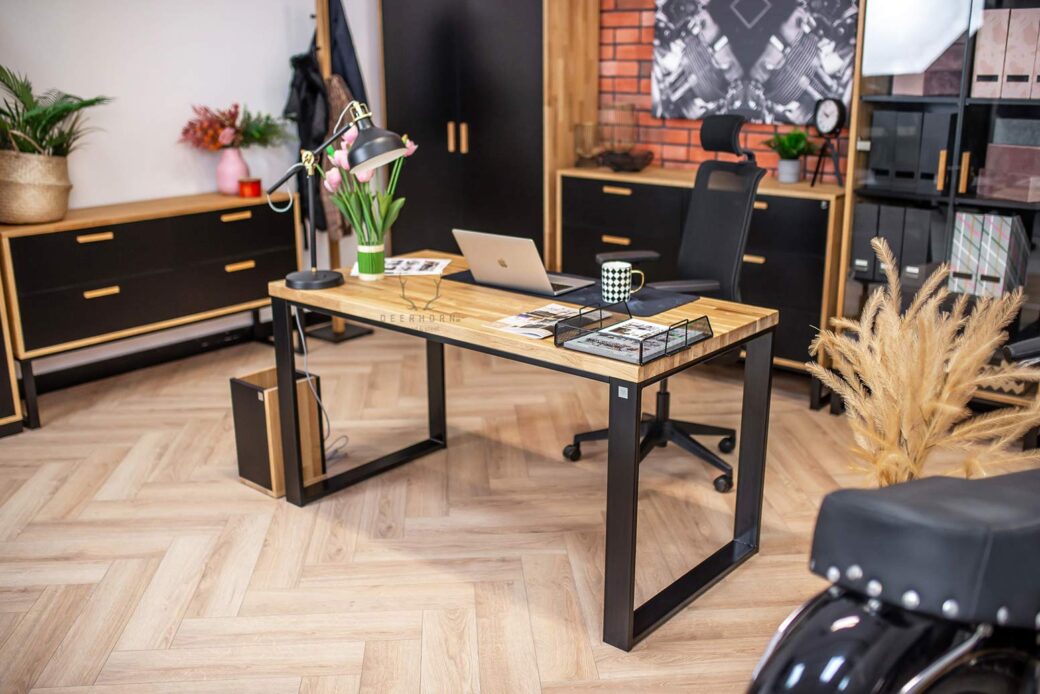 Biurko ergonomiczne do pracy loftowe