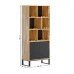 regał z otwartymi półkami na segregatory