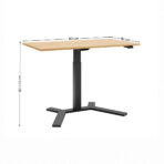 biurko regulowane na jednej nodze