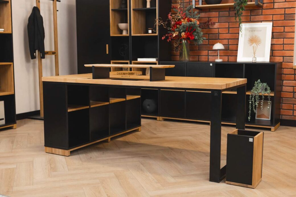 Biurko narożne do biura - dla Twojej wygody biurko loft