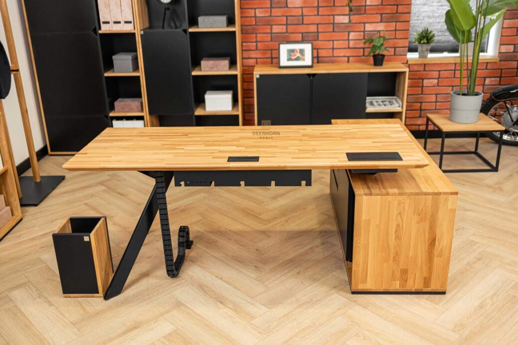 Biurko narożne do biura Polski producent biurek do biura