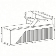 Recepcja drewniana czarna w nowoczesnym stylu