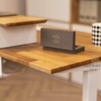 biurko drewniane podnoszone