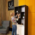 regał na dokumenty heban