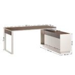 biurko narożne kość słoniowa cuban cigaro