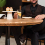 stół okrągły nowoczesny czarne nogi