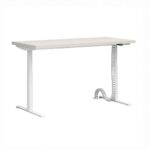 Biurko do pracy stojącej w kolorze kości słoniowej 160