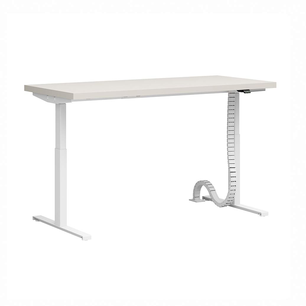biurko z elektryczną regulacją wysokości do pracy zdalnej