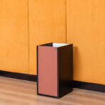 kosz na śmieci czarny biurowy