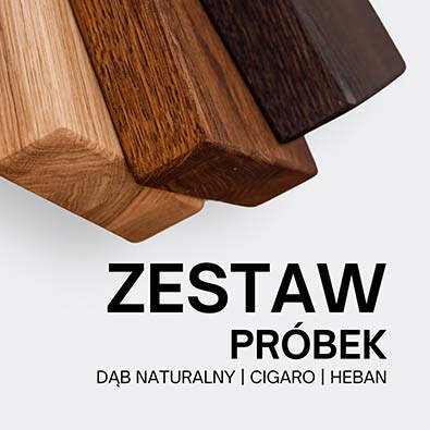 zestaw próbek drewna
