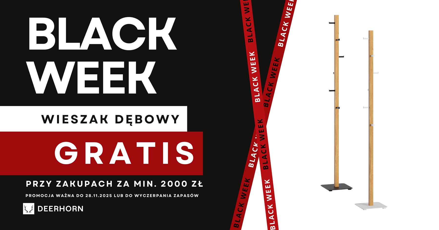 black week wieszak