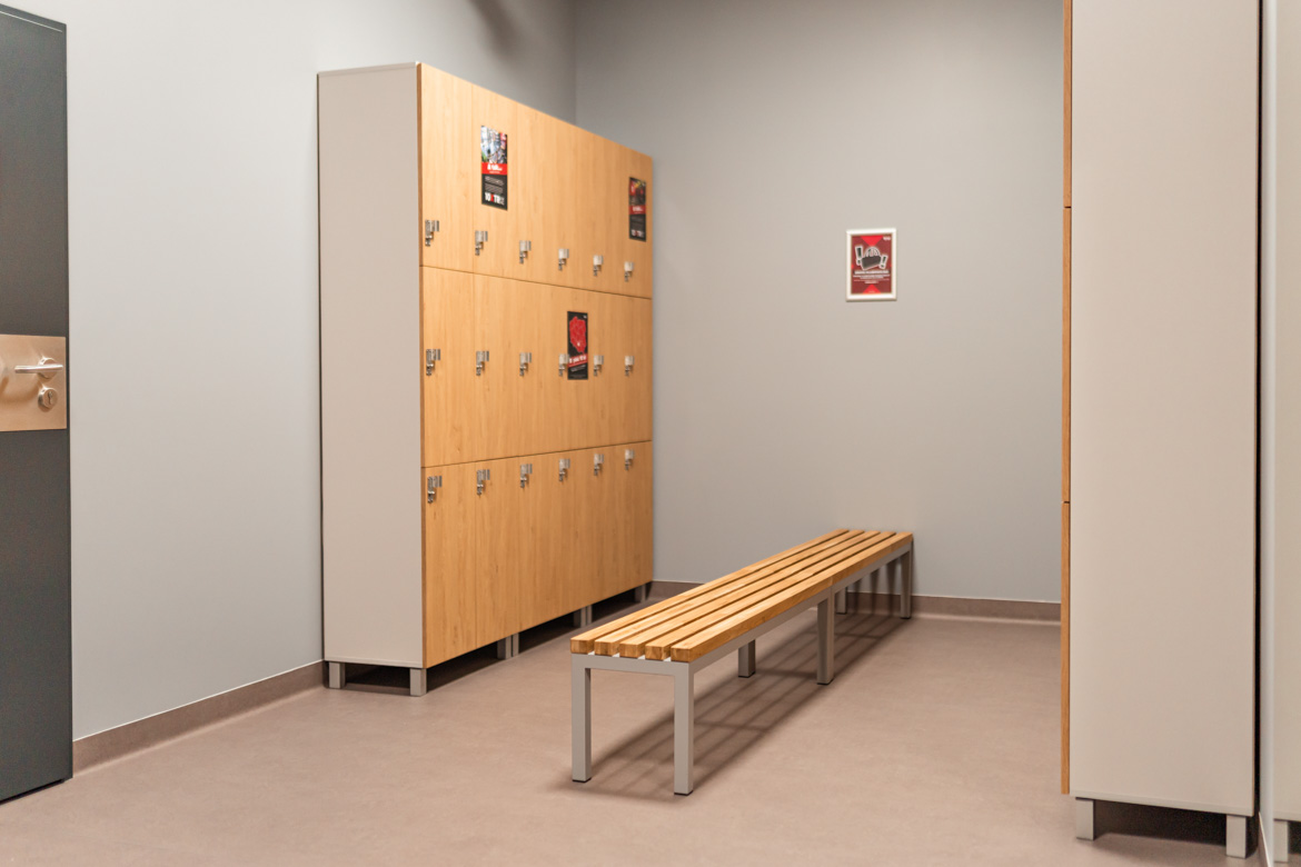 meble szatniowe klub fitness i siłowni