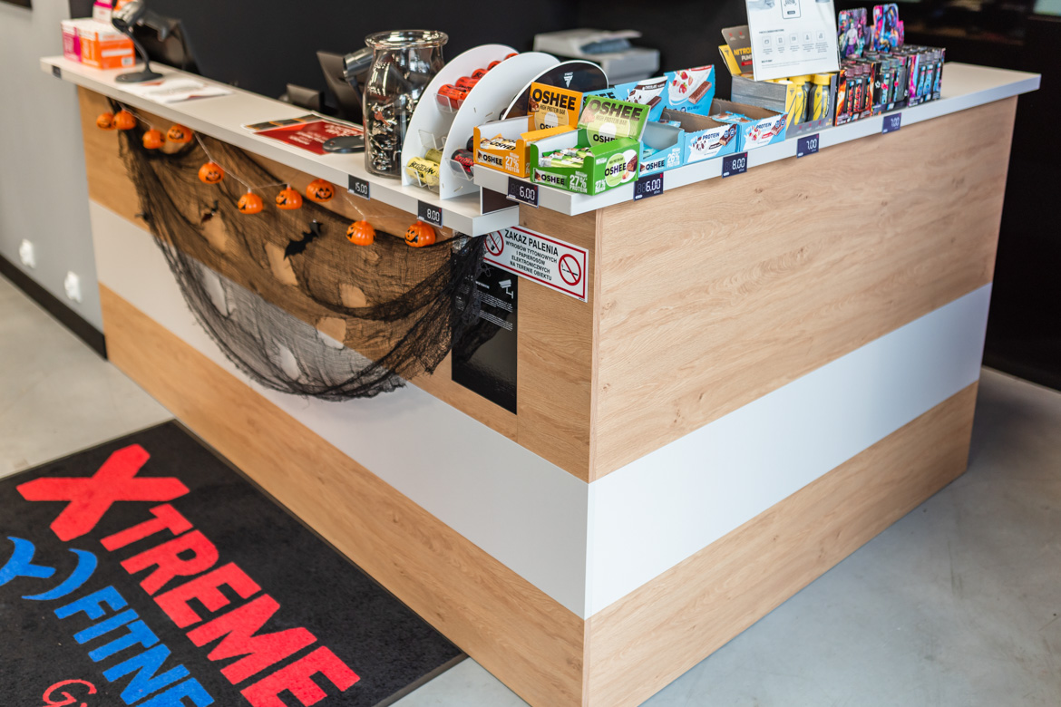 recepcja premium fitness i siłowni