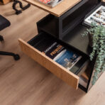 biurko dla pracownika biruowego z bocznym kontenerem